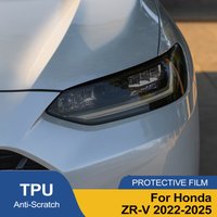 Smoke Black Car Headlight Protective Film for Honda ZR-V 2022-2025 Pre Cut TPU PPF Anti-Scratch High-Gloss Vinyl Wrap Film