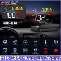 M16 GPS HUD For All Cars Head-Up Display Windshield Projection Speedometer Digital Projector Speed Voltage Distance Altitude