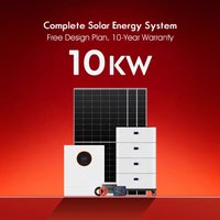Photovoltaic Hybrid Solar System 20KW 10KW Off Grid Solar Power System With Lithium Ion Batteries Pack