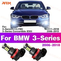 2Pcs LED Car Front Fog Light Lamps Bulb For BMW 3 Series F30 F80 E93 2006 - 2018 2007 2008 2009 2010 2011 2012 Auto Accessory