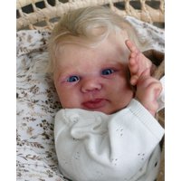 NPK 18inch Reborn Unfinished Unpainted Unassembled Reborn Bo Doll Kit Fresh Color DIY Parts with Cloth Body and Eye