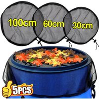 30/60/100CM Rain Barrels Mesh Cover Netting Water Collection Bucket Netting Screen Insect Proof Mesh Cover For Outdoor Garden
