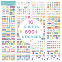 Creative Aesthetic Planner Stickers for Weekly Monthly Journal Planning, Decorative Diary & Schedule Organization