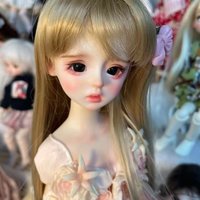Cute Handmade 1/6 Bjd Doll DIY Practice Makeup Doll Head 28cm Doll Toys for Girls Holiday Gifts