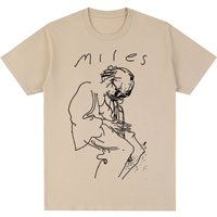 Miles Davis Vintage T-shirt Retro Music Jazz Concert Singer Art Men T shirt New Tee Tshirt Womens Tops