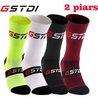 AliExpress gkrq GSIDI2pairs 2023 New Cycling Socks Bike Nurse Compression Road Bike Running Mtb Knee-high White Sports Funny Brand Black