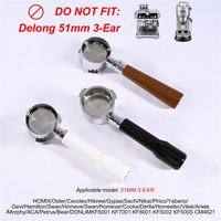 51mm Bottomless Coffee Portafilter With 2 Cups Basket for Homix Hibrew h11 Oster Cecotec Phico Brayer br1101 Espresso Machine