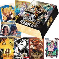 One Piece Collection Cards Monkey D. Luffy Anime Protagonist Cool Close-up Personality Hot Stamping Signature Cards Fine Gifts
