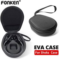 Travel Carrying Case Bag for AfterShokz OpenRun/Trekz Air/Titanium Mini Bone Conduction Headphone Headset Hard Shell Storage Bag