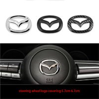 Mazda Car Steering wheel Logo covering Accessory. Applicable To Mazda 6/Mazda 3, Axela CX4/CX5 Steering Wheel Logo Stickers.