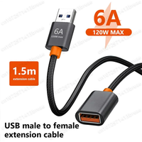 NNBILI 6A USB 3.0/2.0 Extension Cable High-Speed Data Transfer for PC Laptop TV Xbox One/Series X SSD HDD SuperSpeed Extender