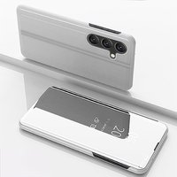 Luxury Mirror Flip Holder Cover Phone Case For Samsung Galaxy S26 S25 Edge S24 S23 S22 Ultra Plus FE Shockproof Stand Full Cover