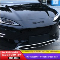 For BYD Seal U Sealion 6 DM-i EV Song PLUS Car Black Front Badge Sticker Black Rear Emblem Black Warrior Car Modification Logo