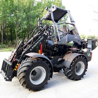 Cheap New design 4x4 mini loader wheel loader mini wheel loader Multifunctional compact Diesel Loader Customizablefor sale