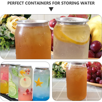 NEW 10 PcsTransparent Pet Bottles Milk Tea Cups Food Grade Storage Containers Canned Beverage Dispensers Dessert Packaging Drink
