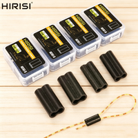 Hirisi 100/200 Stück Doppel-Kupfer-Angelrohre – Crimp-Hülsen, Angeldraht-Verbinder, Angelzubehör AG161
