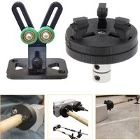 Fishing Rod Tool Epoxy Painting Adjustable Height 9.2-10.5cm Fishing Pole Support Stand 3 Jaw Chuck Axis Rotating Gluing Machine