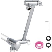 Bourdillat Shower Extension Arm 11Inch with 3-Way Diverter Valve G1/2 Universal Thread
