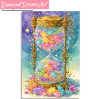 Frameless, Fairy Dust Diamond Painting Kit Magic Full Crystal Hourglass Cross Stitch Art Handicraft Mosaic Home Decor High Quali