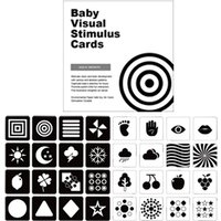 Carte de Stimulation visuelle Montessori pour bébé, jouets Flash noirs et blancs, jouets éducatifs d'apprentissage de la petite enfance pour nouveau-né