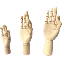 Wood Hand Sketch Mannequin Models 7/10/11 Inch Flexible Jointed Doll Limbs Human Artist Drawing Decoration