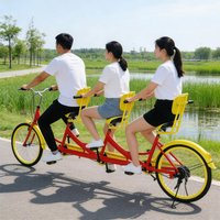 Premium Two Seat tandem Bike Multi Person tandem Bike Comfortable Spacious Frame Weather-resistant for Outdoor Adventures