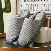 NEW Women's Men's Casual Thick Soft Bottom Home Slippers Household Plush Anti Slip Thermal Indoor Winter Flats