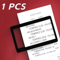 1Pc Portable Card-Sized Magnifying Glass–Ultra-Thin Pocket Magnifier for Reading Small Text,Receipts Fine Print,for Everyday Use