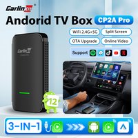 CarlinKit CP2A Pro Ai Box Wireless Adapter CarPlay Android Auto Wireless Smart CarPlay Box Support YouTube Netflix TikTok 5G USB