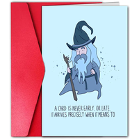 1pc Greeting cards, fun and creative, for family and friends, suitable for any occasion Lord of the rings Birthday Card