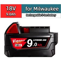 Viedakes Original 18V 9Ah 18650 Rechargeable Battery for Milwaukee Battery M18 48-11-1850 XC