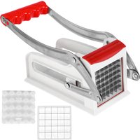 French Fry Cutter Stainless Steel Potato Chipper Fast Cutting Manual Food Slicer Kitchen Vegetable Cutter with 25/49Hole Blade