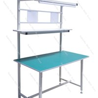 Mobile Phone Repair Anti-Static Workbench with LED Light,Assembly Line Circuit Board Repair and Quality Inspection Table
