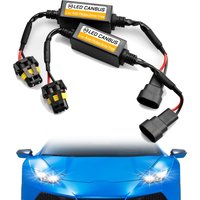 2pcs H4/H7/H8/H11 9005/9006/9012 Automotive Car LED Headlight Decoder LED Filter and Error Canceler (Anti-Flicker)