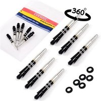 6pcs CUESOUL Dart Pin Shafts 35mm Aluminum Dart Shafts 360 Degree