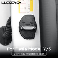 For Tesla Model Y Car Door Lock Cover Model 3 2023-2025 Car Styling Door Lock Protection Cap Modification Accessories 4pcs
