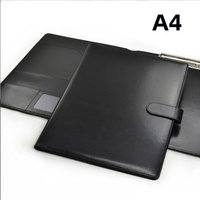 A4 Conference Folder Business Stationery Folder Leather Contract File Folders Bill Organizer Document Holder Multifunctional