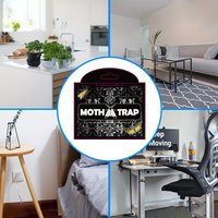5 Stück Mottenpheromonfallen mit Pheromonen Prime selbstklebende Speisekammer-Mottenfallen, Kleidung, Mottenpheromonfallen für Lebensmittel und Schran
