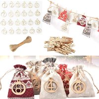 24 Calendar Pockets Christmas Self-Fill Large Calendar Easy Color