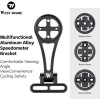 WEST BIKING Bicycle Computer Mount Integrated Handlebar Extend /Stem Adjustable Bracket For Wahoo/Bryton/XOSS/Garmin Speedometer
