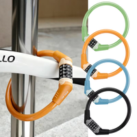 ESLNF Thickened Steel Cable Bike 4 Digit Password Lock Anti Theft Safety Ring Lock For Bicycle E-bike Motorcycle
