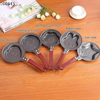 Mini Egg Fry Kitchen Supplies Breakfast Love Pan Pancake Pan Heart Omelette Pan Jarhead Without Pot Cover Cast Iron〔CC11〕