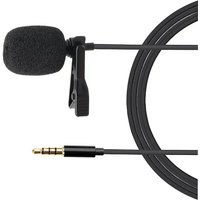 1/2/3/4/5/6Pcs Collar Clip Microphone 3.5mm Stereo Mini Microphone Portable Interview Microphone Collar Microphone