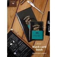 Fromthenon Standard&Passport Size Black Paper TN Notebook Refill Travel Journal Sketch Book Scrapbook Album Inner Pages