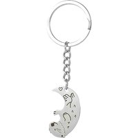 1pcs Animal Keychain Set Car Keychain Otters Key Holder Stainless Steel Bag Pendant Gift For Besties And Couples