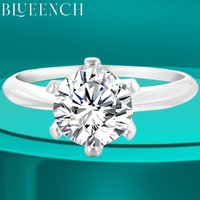BLUEENCH GRA Certified 1-3CT Moissanite Ring VVS1 Lab Diamond Solitaire Ring for Women Engagement Promise Wedding Band Jewelry