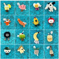 Marshmallow Keychain Strawberry cake Keychain Apple, parrot Sunflower Plush Toy Cherry Pendants Croissant Keychains Aas Gifts.