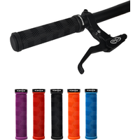 AliExpress riderace Bicycle Handlebar Grips Non-Slip Shockproof Comfortable Rubber Mountain Bike Handlebar Cover Ergonomic MTB Cuffs Lock On Ring