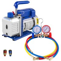 VEVOR Pro Beinstrecker 220LBS Beinstreckmaschine mit Vakuumpumpe, 1,8-4,8CFM mit Manometern, Kältemittel für Klimaanlagen und HVAC-Kühlanlagen