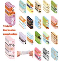30/60pcs Cute Dog Pattern Adhesive Bandages for Kids and Adults Cartoon Band Aid Sticking Patches for Wound Dressing Woundplast